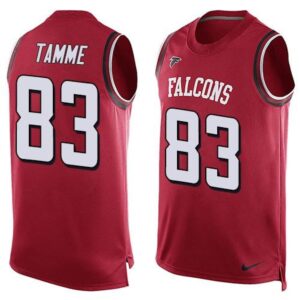 68625567953a0_1 Falcons #83 Jacob Tamme Red Team Color Men's Stitched NFL Limited Tank Top Jersey