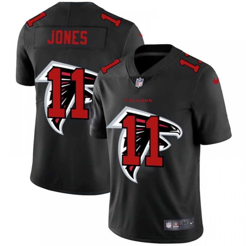 6862560748335_1 Men's Atlanta Falcons #11 Julio Jones Black Shadow Logo Limited Stitched Jersey
