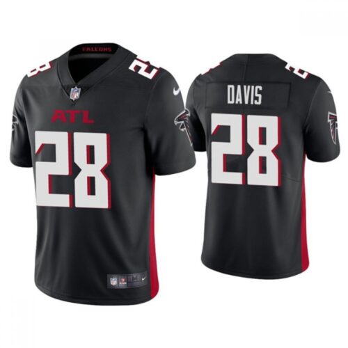 686256418676c_1 Men's Atlanta Falcons #28 Mike Davis Black Vapor Untouchable Limited Stitched Jersey