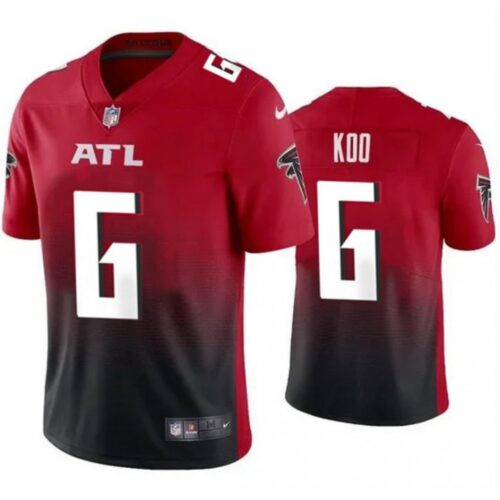 6862565d792a1_1 Men's Atlanta Falcons #6 Younghoe Koo New Black/Red Vapor Untouchable Limited Stitched Jersey