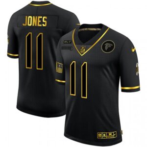 68625698a41af_1 Men's Atlanta Falcons #11 Julio Jones 2020 Black/Gold Salute To Service Limited Stitched Jersey