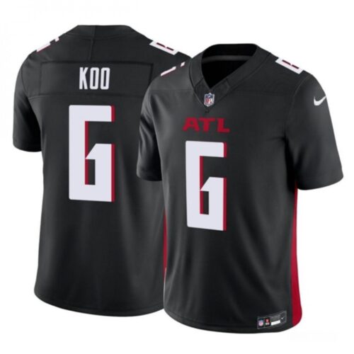 68625880351dd_1 Men's Atlanta Falcons #6 Younghoe Koo Black 2023 F.U.S.E. Vapor Untouchable Limited Stitched Football Jersey