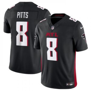 68625883a8373_1 Men's Atlanta Falcons #8 Kyle Pitts Black 2023 F.U.S.E. Vapor Untouchable Limited Stitched Football Jersey