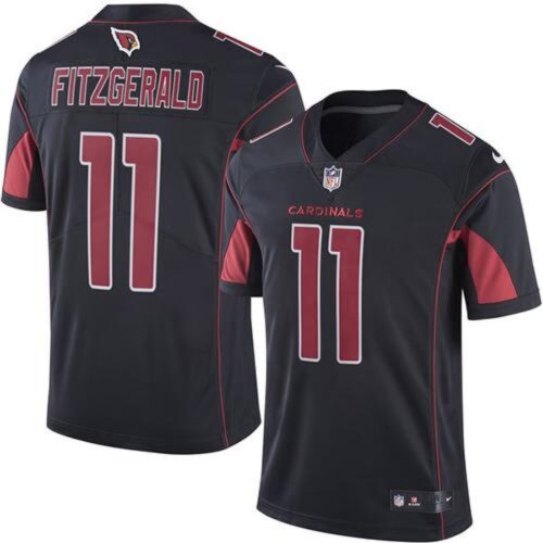 6862589b87c5a_1 Cardinals #11 Larry Fitzgerald Black Men's Stitched NFL Limited Rush Jersey
