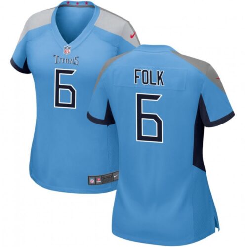 68625bfb6c154_1 Women's Tennessee Titans #6 Nick Folk Light Blue Stitched Football Jersey(Run Small)