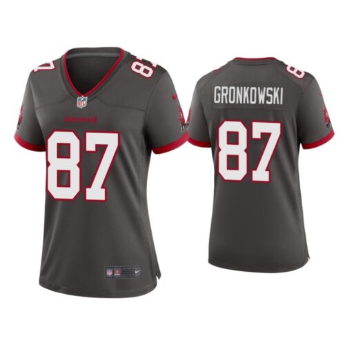 68625c7b09dc6_1 Women's Tampa Bay Buccaneers #87 Rob Gronkowski 2020 Grey Stitched Jersey(Run Small)