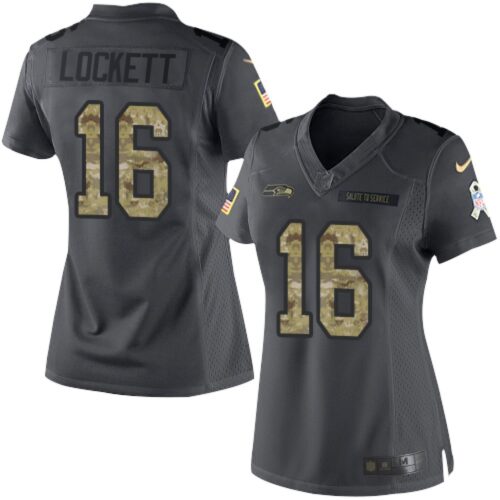 68625cc53b3ec_1 Seahawks #16 Tyler Lockett Black Women's Stitched NFL Limited 2016 Salute to Service Jersey