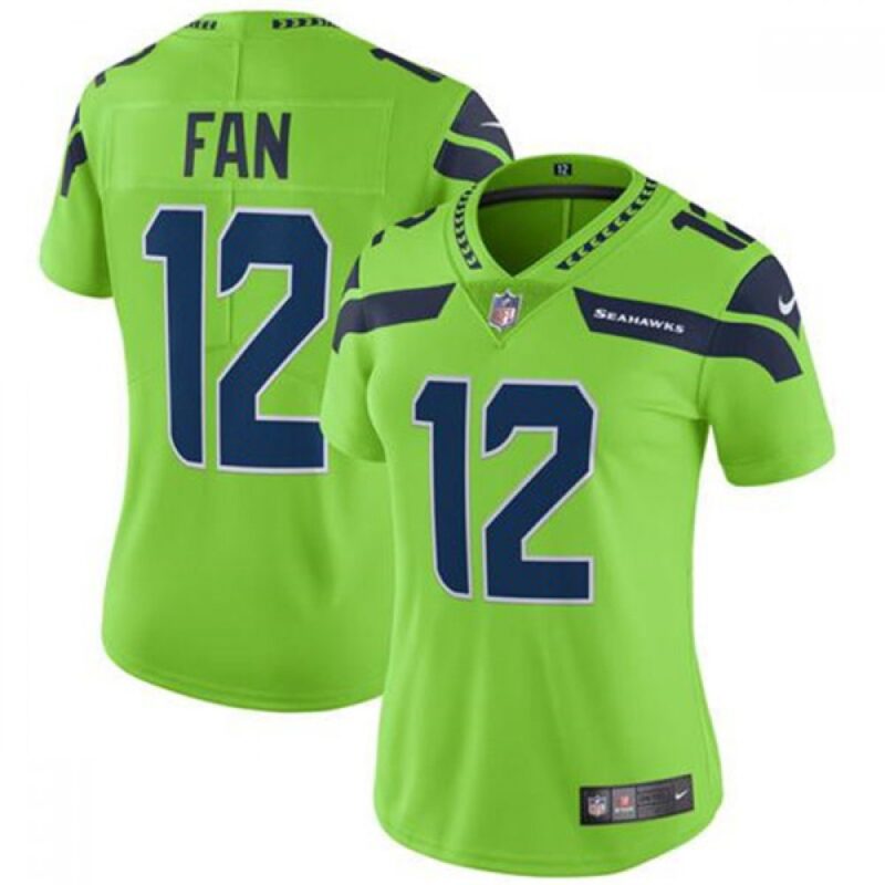 68625ce07eedf_1 Women's Seattle Seahawks #12 Fan Green Vapor Untouchable Limited Stitched NFL Jersey