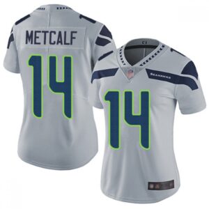 68625cefe428c_1 Women's Seattle Seahawks #14 D.K. Metcalf Grey Vapor Untouchable Stitched Jersey(Run Small)