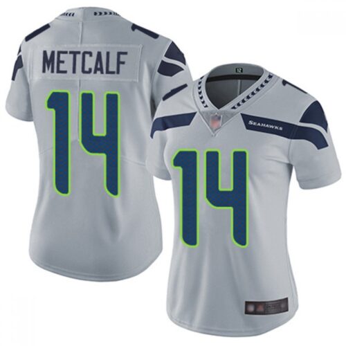 68625cefe428c_1 Women's Seattle Seahawks #14 D.K. Metcalf Grey Vapor Untouchable Stitched Jersey(Run Small)