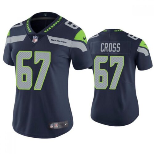 68625cf8dd13d_1 Women's Seattle Seahawks #67 Charles Cross Navy Untouchable Limited Stitched Jersey(Run Small)
