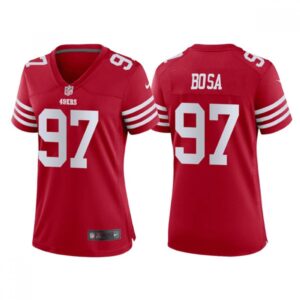68625d4c6c767_1 Women's San Francisco 49ers #97 Nick Bosa Red Stitched Jersey(Run Small)