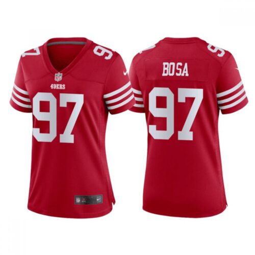 68625d4c6c767_1 Women's San Francisco 49ers #97 Nick Bosa Red Stitched Jersey(Run Small)