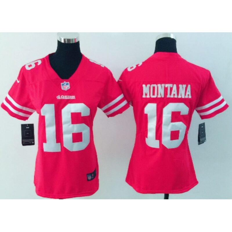 68625d525506d_1 Women's San Francisco 49ers #16 Joe Montana Red Vapor Untouchable Limited Stitched NFL Jersey