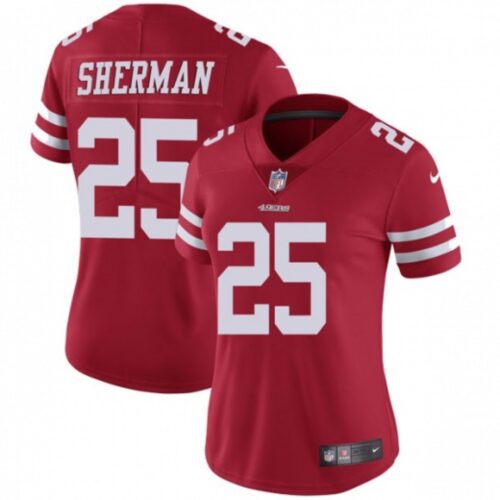 68625d554720d_1 Women's NFL San Francisco 49ers #25 Richard Sherman Red Vapor Untouchable Limited Stitched Jersey(Run Small)