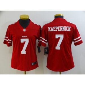 68625d645dba7_1 Women's NFL San Francisco 49ers #7 Colin Kaepernick Red Vapor Untouchable Limited Stitched Jersey(Run Small)