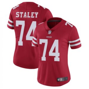 68625d6767e78_1 Women's NFL San Francisco 49ers #74 Joe Staley Red Vapor Untouchable Limited Stitched Jersey(Run Small)