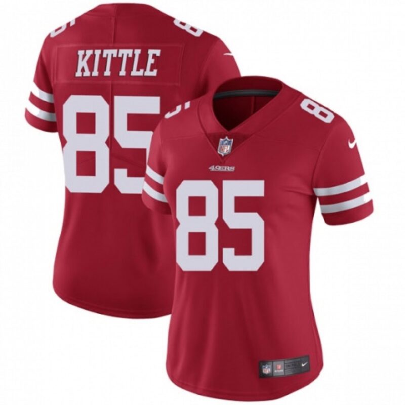 68625d72d8c7f_1 Women's NFL San Francisco 49ers #85 George Kittle Red Vapor Untouchable Limited Stitched Jersey(Run Small)