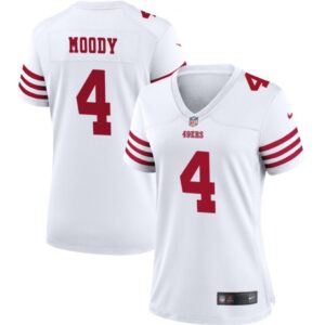 68625dab5dbc6_1 Women's San Francisco 49ers #4 Jake Moody White Stitched Jersey(Run Small)