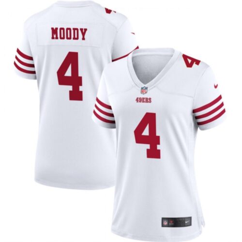 68625dab5dbc6_1 Women's San Francisco 49ers #4 Jake Moody White Stitched Jersey(Run Small)