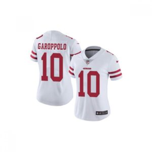 68625dba91b02_1 Women's NFL San Francisco 49ers #10 Jimmy Garoppolo White Vapor Untouchable Limited Stitched Jersey