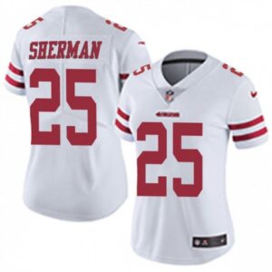 68625dc979b40_1 Women's NFL San Francisco 49ers #25 Richard Sherman White Vapor Untouchable Limited Stitched Jersey(Run Small)