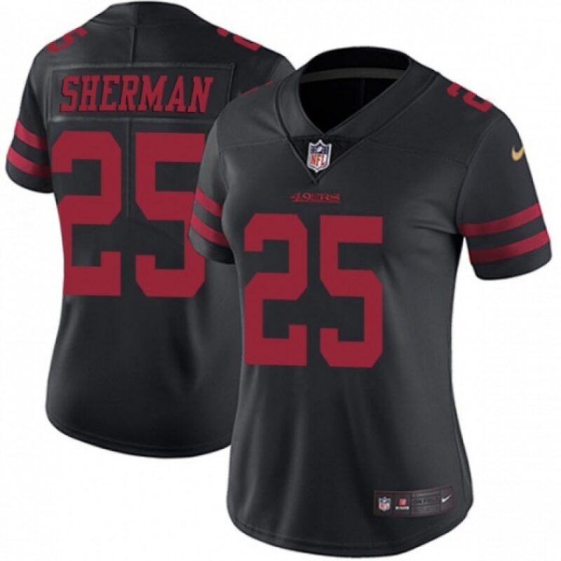68625e01263d5_1 Women's NFL San Francisco 49ers #25 Richard Sherman Black Vapor Untouchable Limited Stitched Jersey(Run Small)