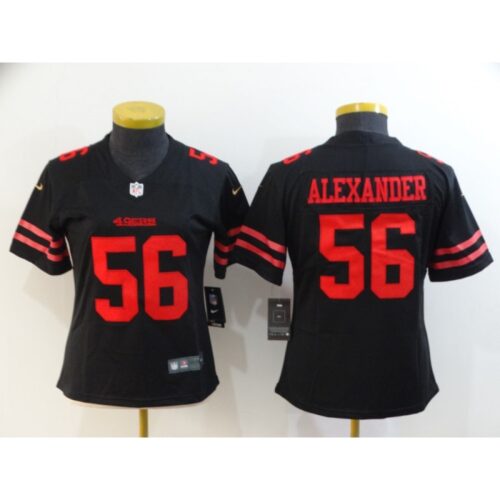 68625e071fe7b_1 Women's NFL San Francisco 49ers #56 Kwon Alexander Black Vapor Untouchable Limited Stitched Jersey(Run Small)