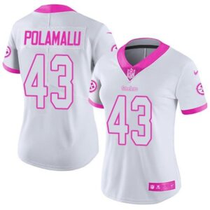 68625f43ac439_1 Steelers #43 Troy Polamalu White/Pink Women's Stitched NFL Limited Rush Fashion Jersey