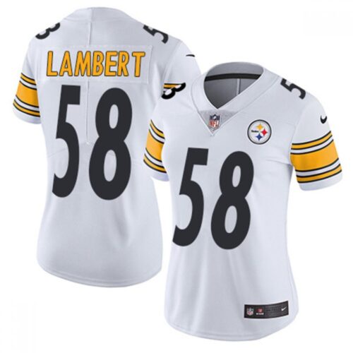 68625f49becae_1 Women's Pittsburgh Steelers #58 Jack Lambert White Vapor Untouchable Limited Stitched NFL Jersey(Run Small)