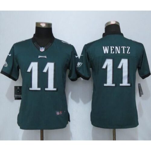 68625f82984bf_1 Eagles #11 Carson Wentz Midnight Green Team Color Women's Stitched NFL New Limited Jersey