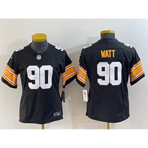 68625fe693476_1 Women's Pittsburgh Steelers #90 T. J. Watt Black 2023 F.U.S.E. Stitched Football Jersey(Run Small)
