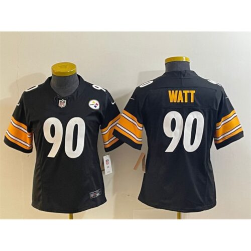 68625fe986616_1 Women's Pittsburgh Steelers #90 T. J. Watt Black 2023 F.U.S.E. Stitched Football Jersey(Run Small)