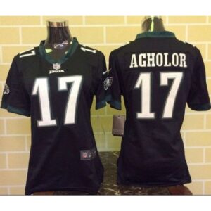 6862600d47f95_1 Eagles #17 Nelson Agholor Black Alternate Women's Stitched NFL New Elite Jersey