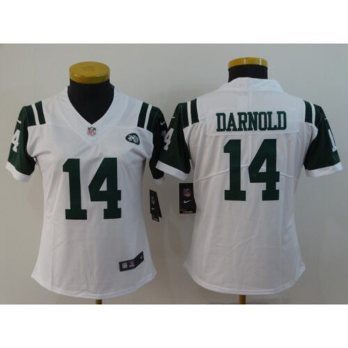 686260d67f05d_1 Women's New York Jets #14 Sam Darnold White Vapor Untouchable Limited Stitched NFL Jersey