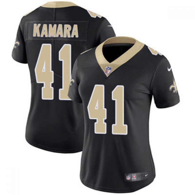 6862615fc323b_1 Women's New Orleans Saints #41 Alvin Kamara Black Vapor Untouchable Limited Stitched NFL Jersey