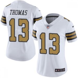 686261d21854e_1 Women's New Orleans Saints #13 Michael Thomas White Color Rush Limited Stitched Jersey