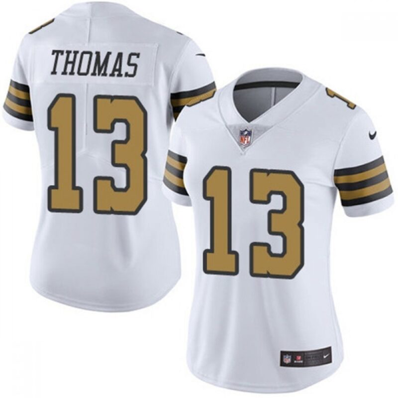 686261d21854e_1 Women's New Orleans Saints #13 Michael Thomas White Color Rush Limited Stitched Jersey