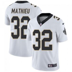 686261ddbff3a_1 Women's New Orleans Saints #32 Tyrann Mathieu White Vapor Untouchable Limited Stitched Jersey(Run Small)