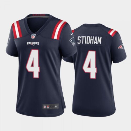 686261f859034_1 Women's New England Patriots #4 Jarrett Stidham Navy Stitched Jersey(Run Small)