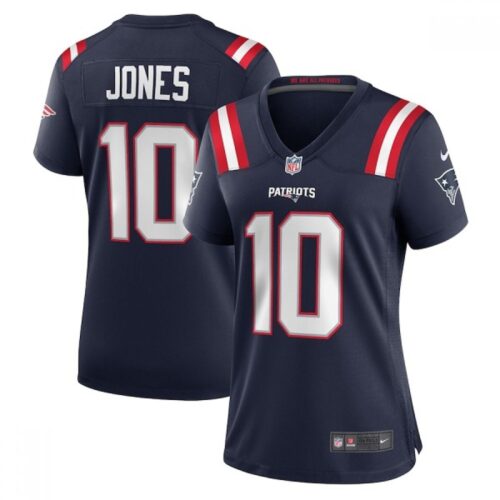 686261fe50876_1 Women's New England Patriots #10 Mac Jones Navy Vapor Untouchable Limited Stitched Jersey