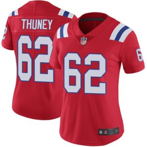 68626242d3cab_1 Women's New England Patriots #62 Joe Thuney Red Vapor Untouchable Limited Stitched NFL Jersey(Run Small)