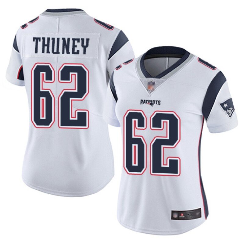 68626265d6639_1 Women's New England Patriots #62 Joe Thuney White Vapor Untouchable Limited Stitched NFL Jersey(Run Small)