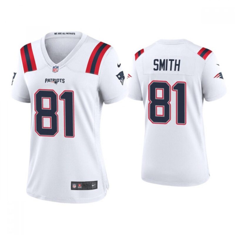 68626268d229f_1 Women's New England Patriots #81 Jonnu Smith White Vapor Untouchable Limited Stitched Jersey