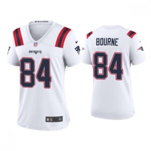 6862626baf4e9_1 Women's New England Patriots #84 Kendrick Bourne White Vapor Untouchable Limited Stitched Jersey