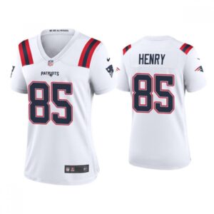 6862626e8c9c2_1 Women's New England Patriots #85 Hunter Henry White Vapor Untouchable Limited Stitched Jersey