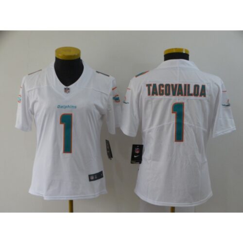 686262ea814a1_1 Women's Miami Dolphins #1 Tua Tagovailoa White Vapor Untouchable Stitched Jersey(Run Small)