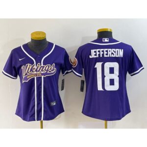 6862630bec645_1 Women's Minnesota Vikings #18 Justin Jefferson Purple With Patch Cool Base Stitched Baseball Jersey(Run Small)