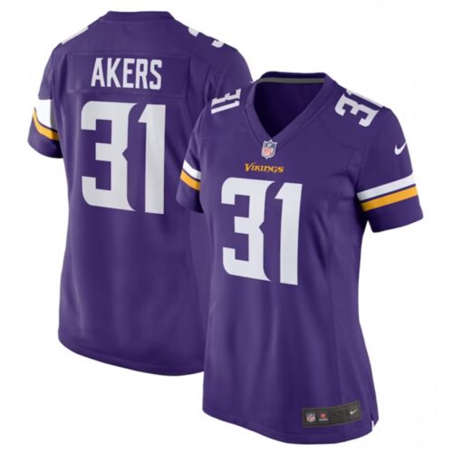 6862632174cb1_1 Women's Minnesota Vikings #31 Cam Akers Purple Stitched Jersey(Run Small)