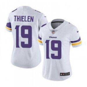 686263424d11e_1 Women's Minnesota Vikings #19 Adam Thielen White Vapor Untouchable Limited Stitched NFL Jersey(Run Small)